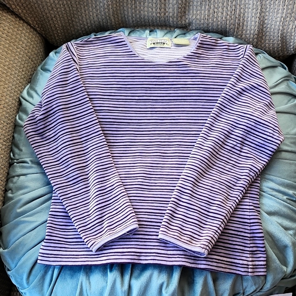 Pine Peak Blues by Nordstrom Girl's Long Sleeve Velour Top